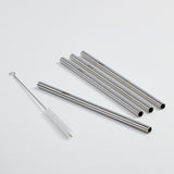 5-Piece Straw Set | Stainless Steel Straws Multi-Pack