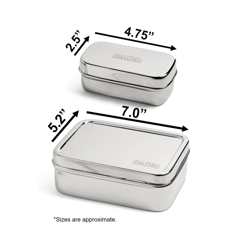 Bistro + Little Snacker | 2-Piece Lunch Set | Top Stainless Steel Food Storage Set