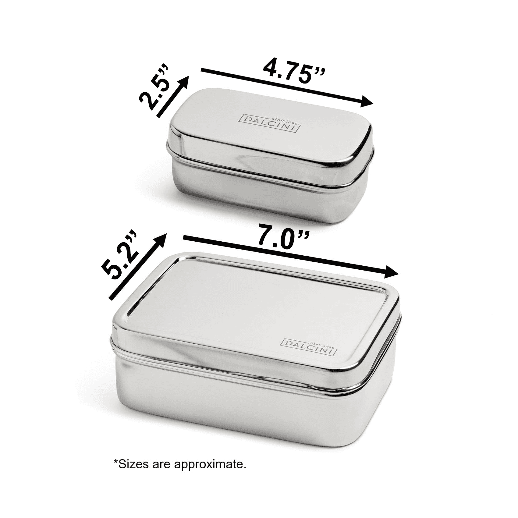 Bistro + Little Snacker | 2-Piece Lunch Set | Top Stainless Steel Food Storage Set