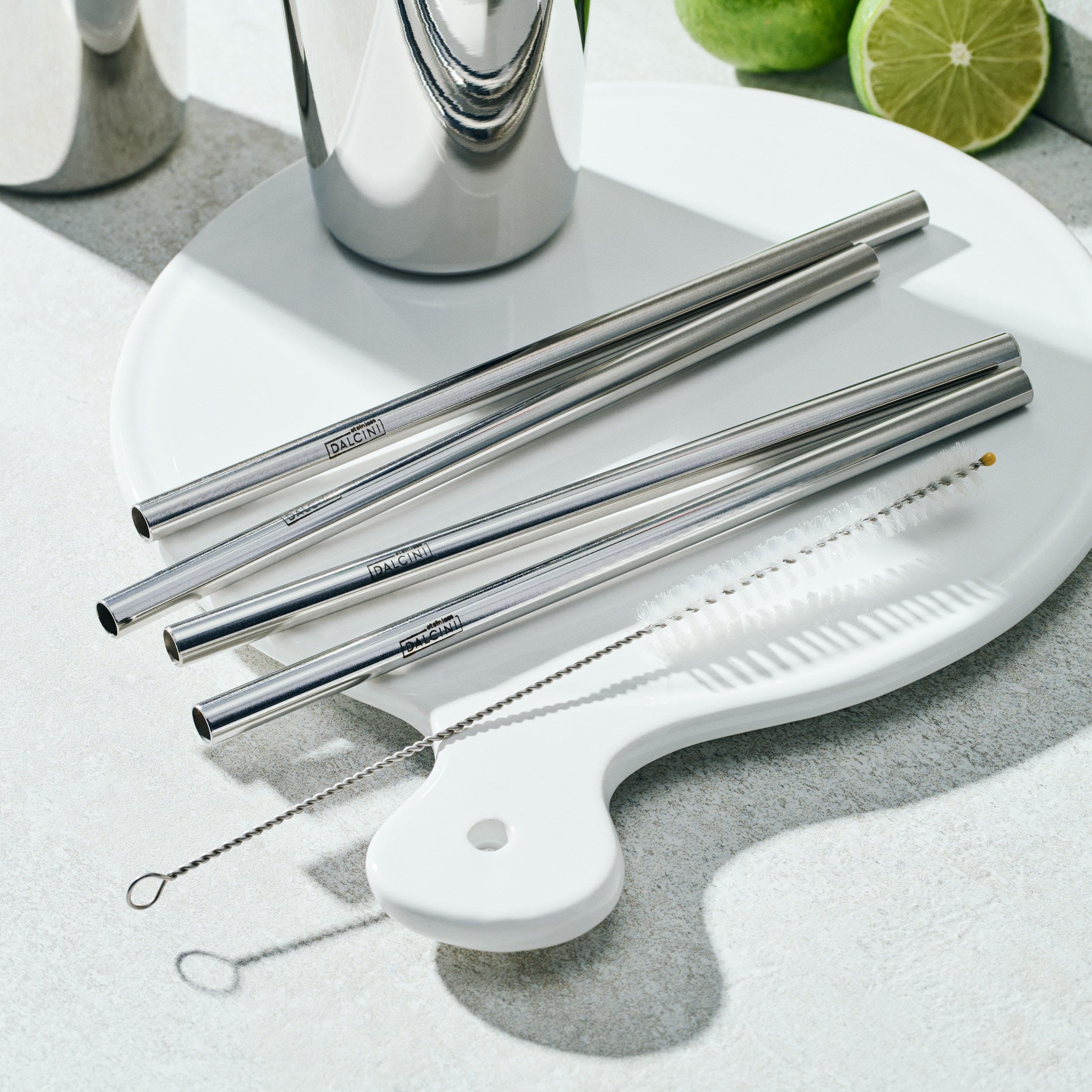 5-Piece Straw Set | Stainless Steel Straws Multi-Pack