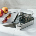 Bistro + Little Snacker | 2-Piece Lunch Set | Top Stainless Steel Food Storage Set