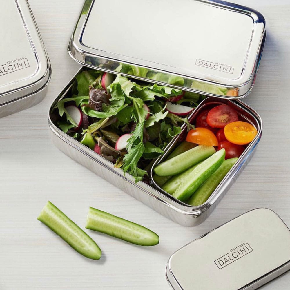 Bistro + Little Snacker | 2-Piece Lunch Set | Top Stainless Steel Food Storage Set