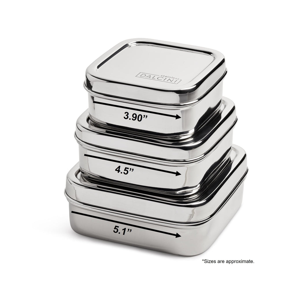 Square Trio | Set of 3 Durable Containers